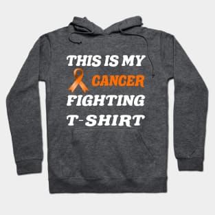 leukemia Cancer orange Ribbon Fighting Hoodie